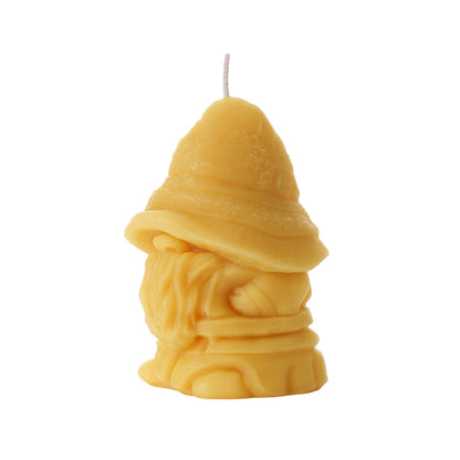 Beeswax Large Holiday Gnome Candle - Backwoods Auctions