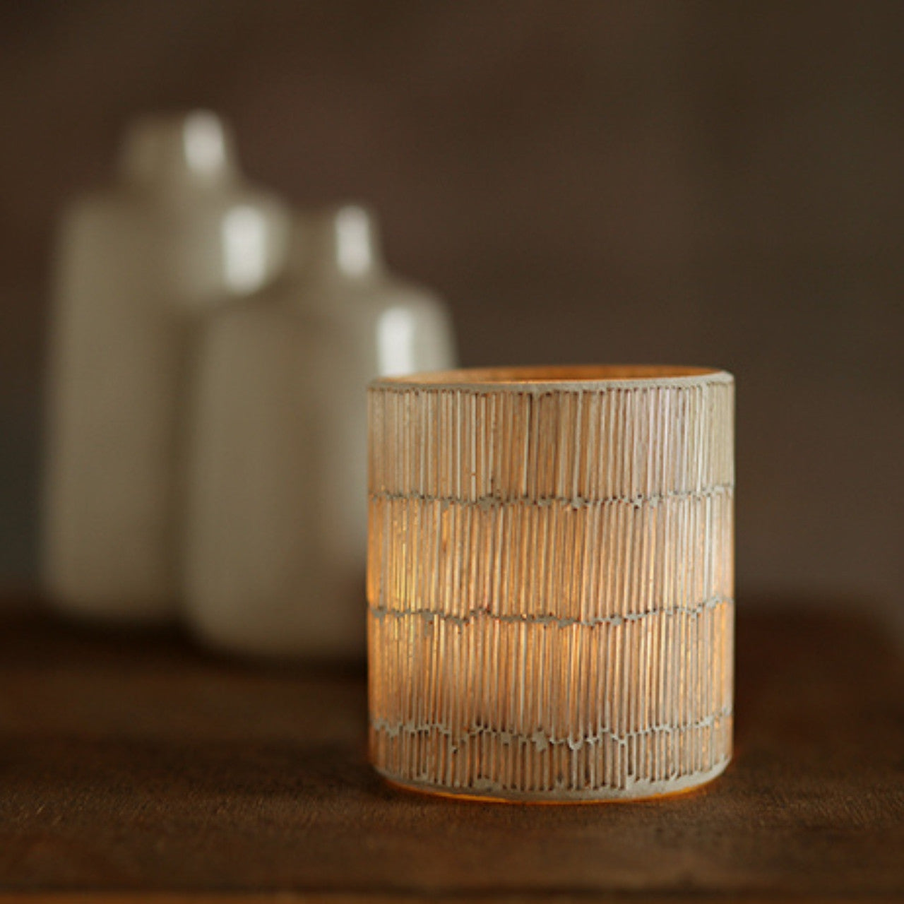 Vertical Mosaic Votive Holder - Backwoods Auctions