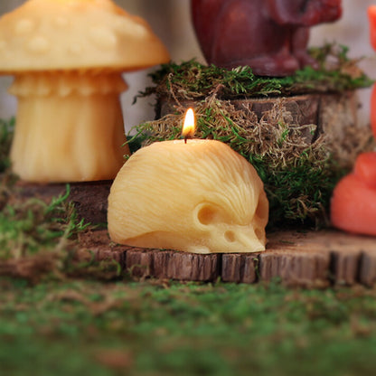 Beeswax Hedgehog Candle - Backwoods Auctions