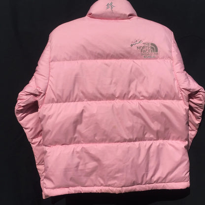 North Face Goose Down Puffer Jacket Pink Size Small