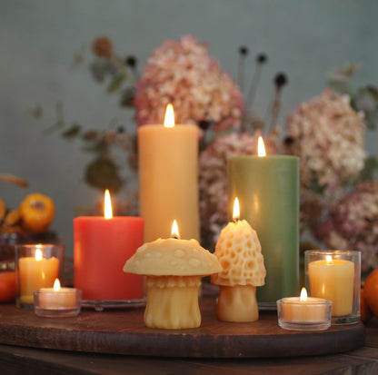 Beeswax Aromatherapy Pillar Candles - Backwoods Auctions