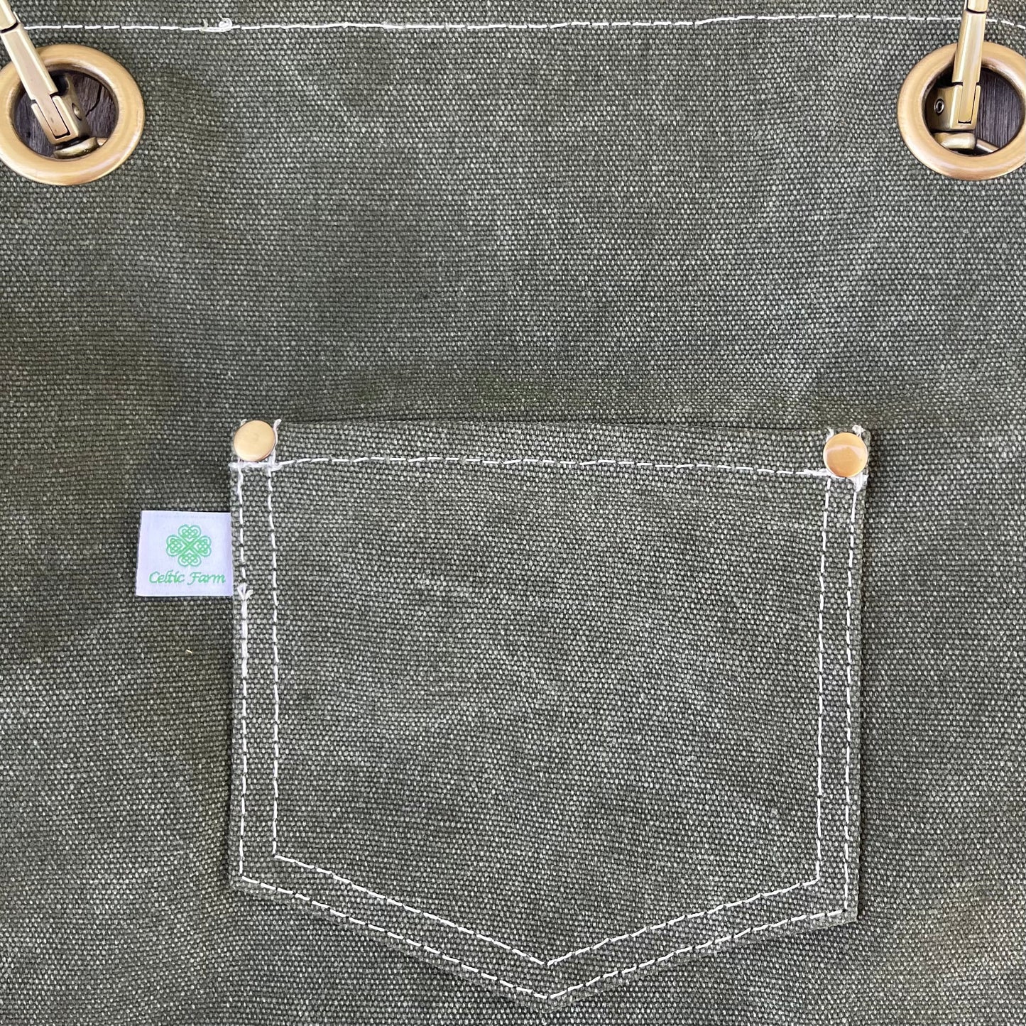 Gardening Apron - Waxed Canvas Apron with Pockets - Backwoods Auctions