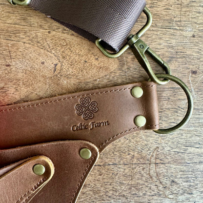 Ultimate Leather Garden Tool Belt & Holder - Extra Rivet Reinforced, Master Gardener Designed - Backwoods Auctions