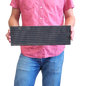 Medium, Black Plastic Foundation with Double Beeswax