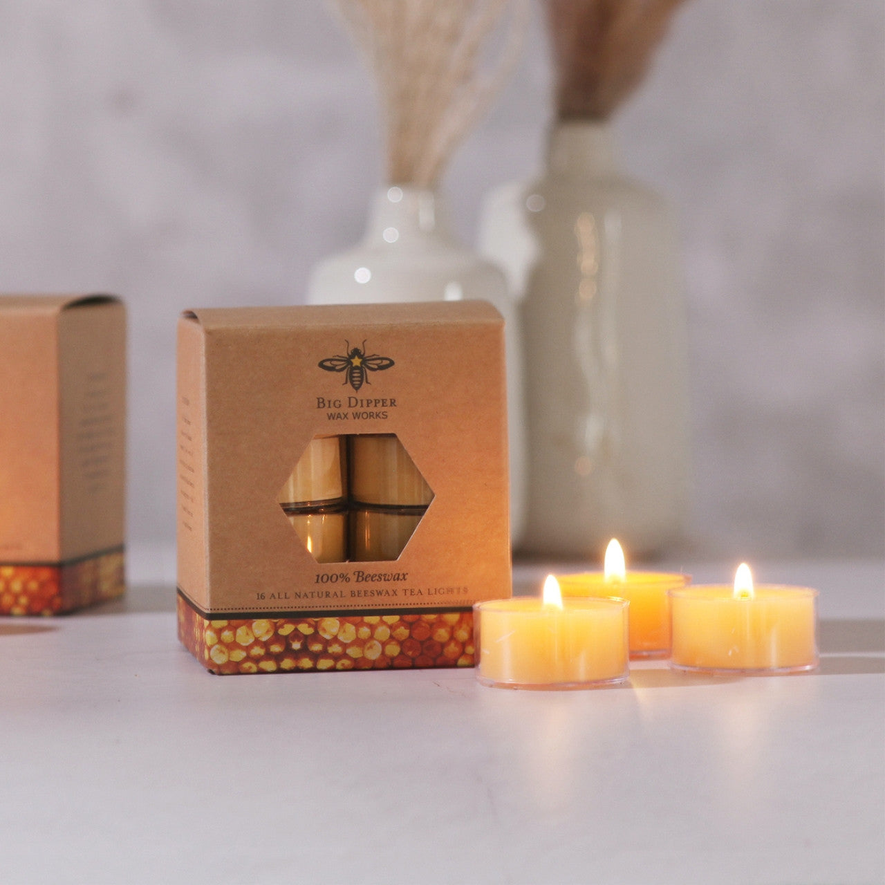 Pure Beeswax Tea Light Candles - Backwoods Auctions