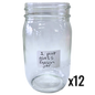Pint Glass Mason Jar - 16 oz