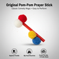 Pom-Pom Prayer Stick (Original) - Backwoods Auctions