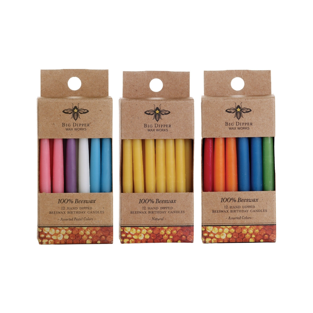 Beeswax Birthday Candles - Backwoods Auctions