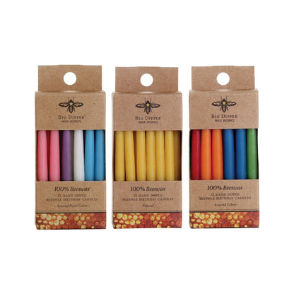 Beeswax Birthday Candles - Backwoods Auctions