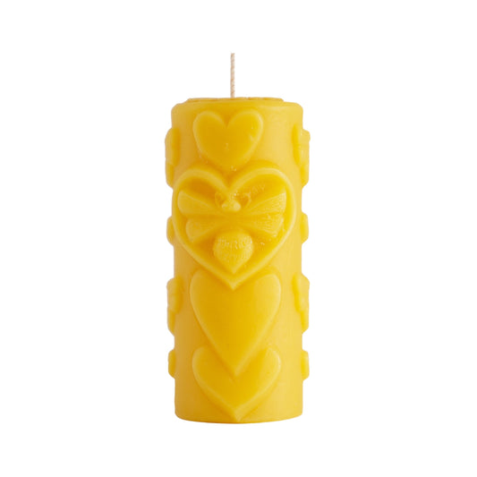 Bee-Love Pillar Candle - Backwoods Auctions