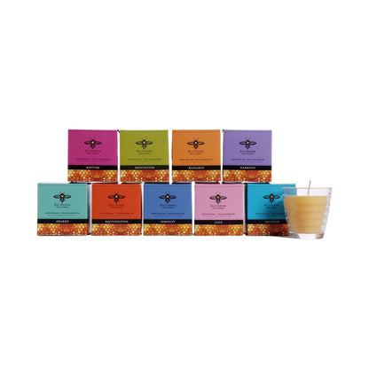 Beeswax Aromatherapy Beehive Glass Candles - Backwoods Auctions