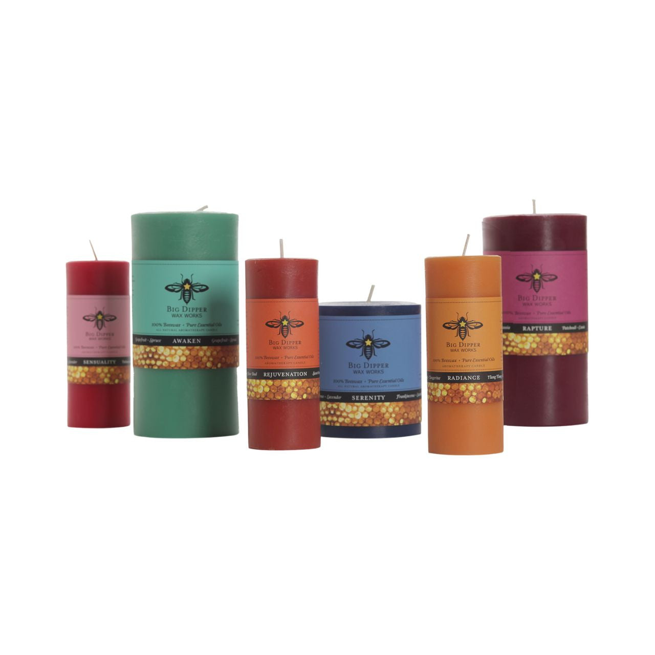 Beeswax Aromatherapy Pillar Candles - Backwoods Auctions