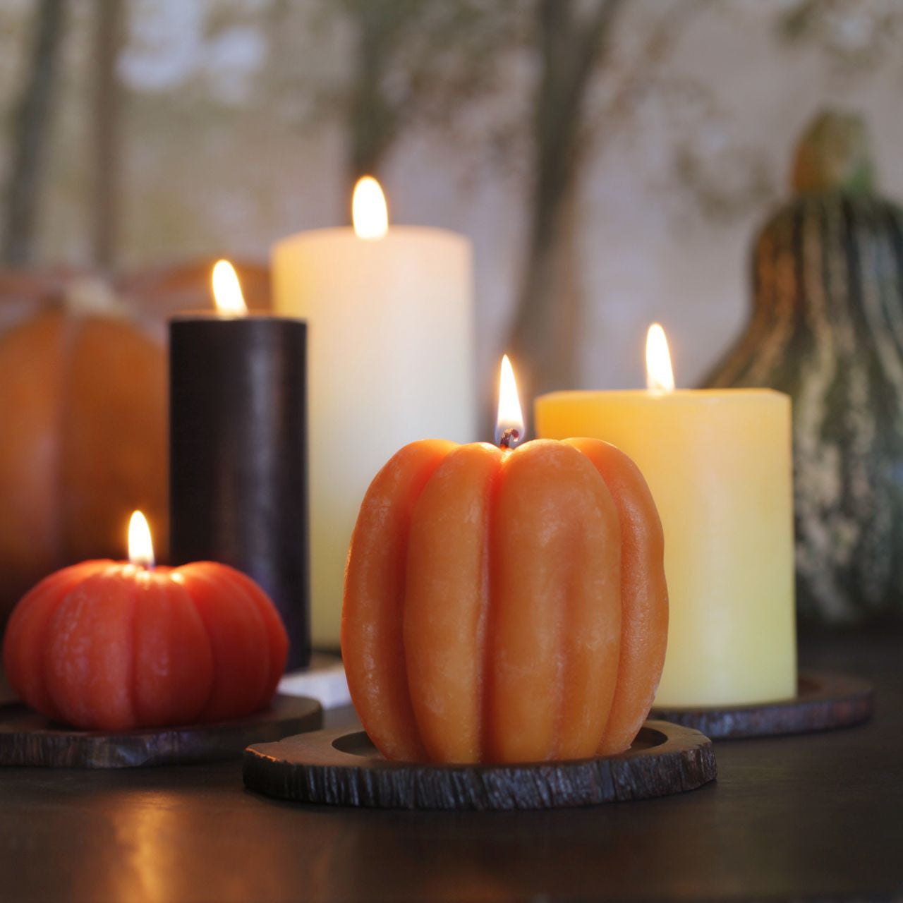 Beeswax Pumpkin Candles - Backwoods Auctions