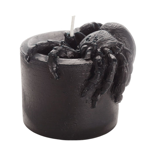 Beeswax Spider Pillar Candle - Backwoods Auctions