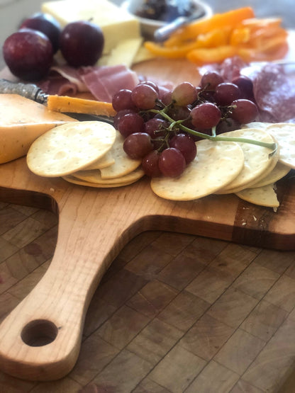 Best Charcuterie Board - American Maple Custom Medium Charcuterie Board - Vintage Style Rectangle French Board - Backwoods Auctions