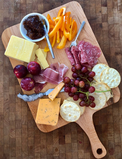 Best Charcuterie Board - American Maple Custom Medium Charcuterie Board - Vintage Style Rectangle French Board - Backwoods Auctions