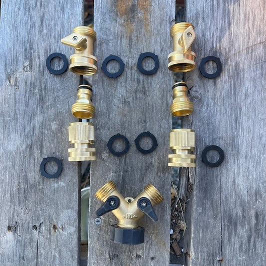 Brass Hose Organization Bundle - Organize Your Garden Hose - Backwoods Auctions