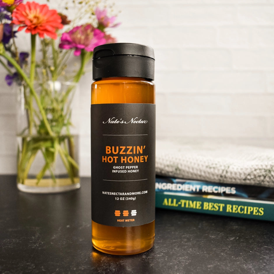 Buzzin' Hot Honey | Ghost Pepper Infused Honey