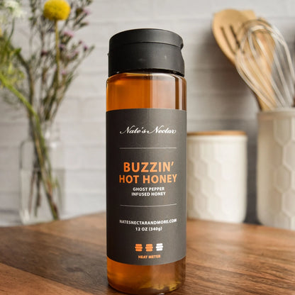 Buzzin' Hot Honey | Ghost Pepper Infused Honey