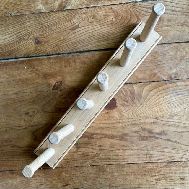 English Wellington Boot Rack - White Oak 2 Pair - Backwoods Auctions