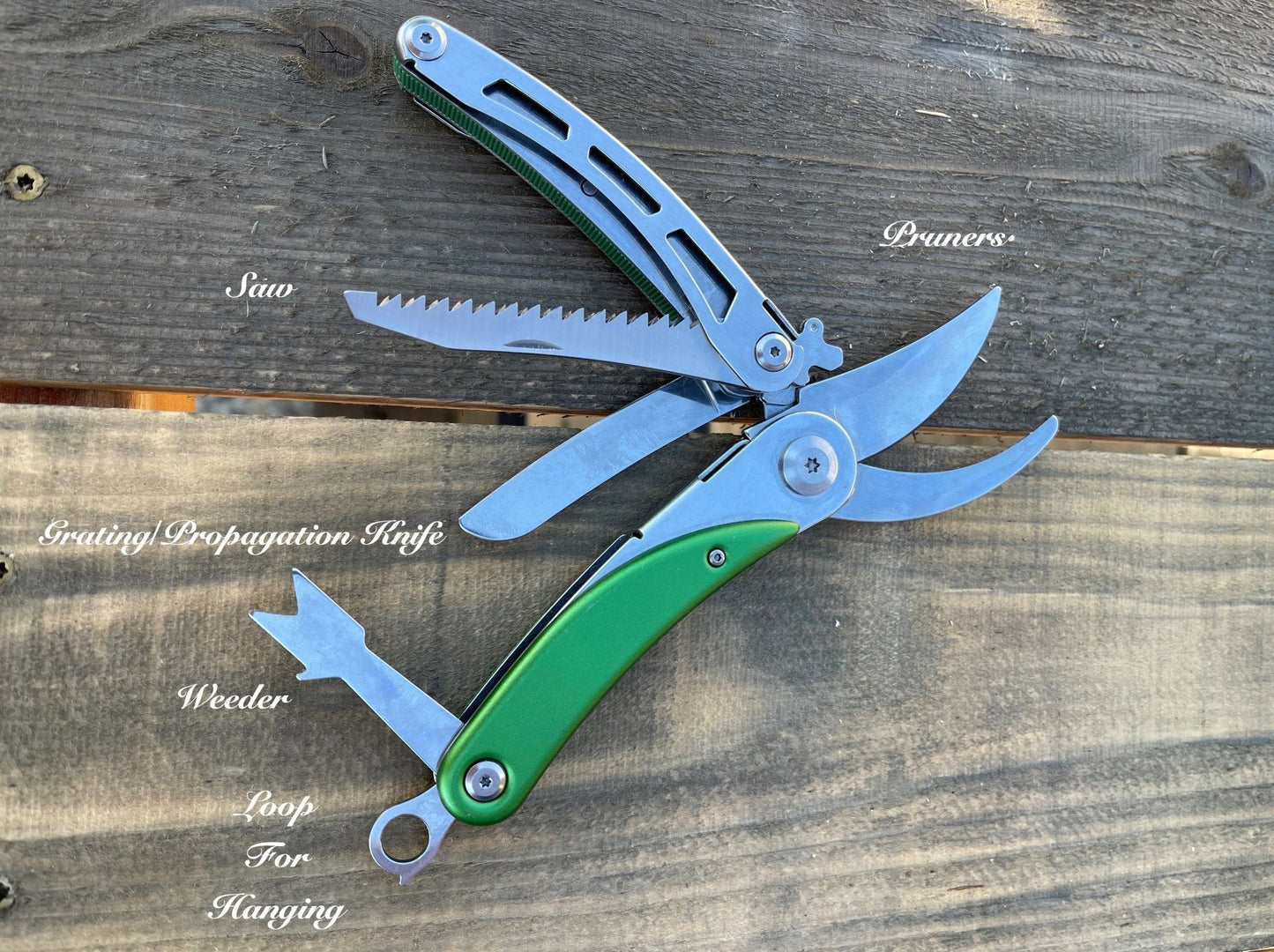 Engraved Gardener's Multi-Tool Gift Box - Tool, Case and Sharpener - Backwoods Auctions