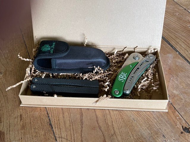 Engraved Gardener's Multi-Tool Gift Box - Tool, Case and Sharpener - Backwoods Auctions
