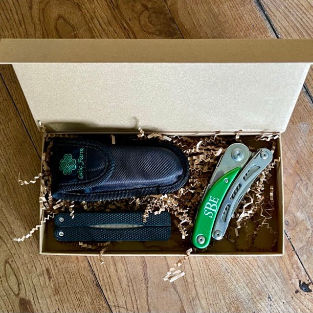 Engraved Gardener's Multi-Tool Gift Box - Tool, Case and Sharpener - Backwoods Auctions