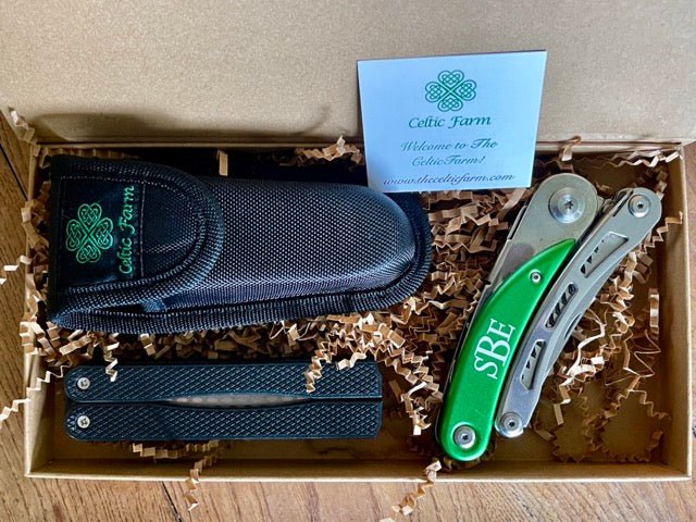 Engraved Gardener's Multi-Tool Gift Box - Tool, Case and Sharpener - Backwoods Auctions