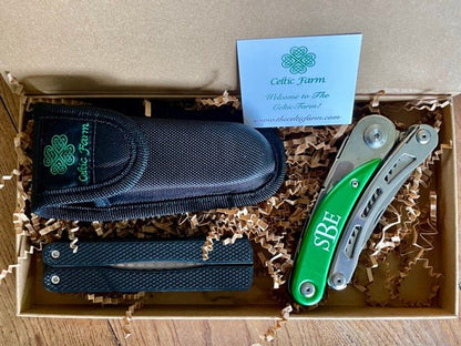 Engraved Gardener's Multi-Tool Gift Box - Tool, Case and Sharpener - Backwoods Auctions