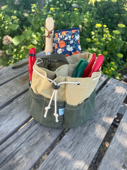 Garden Bucket Bag - Heavy Waxed Canvas - Backwoods Auctions
