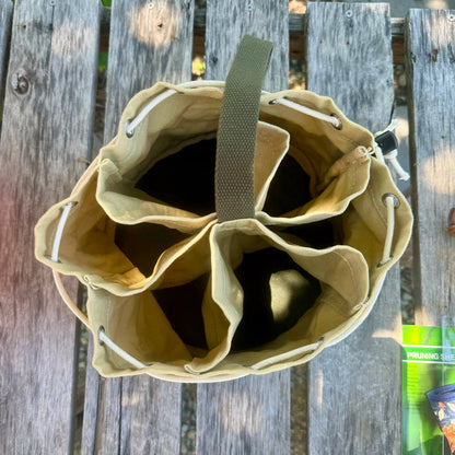 Garden Bucket Bag - Heavy Waxed Canvas - Backwoods Auctions