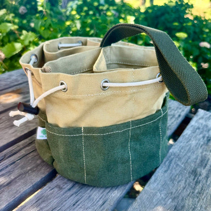 Garden Bucket Bag - Heavy Waxed Canvas - Backwoods Auctions