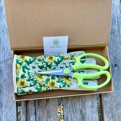 Garden Gift Box - Gloves and Herb Snips - Backwoods Auctions