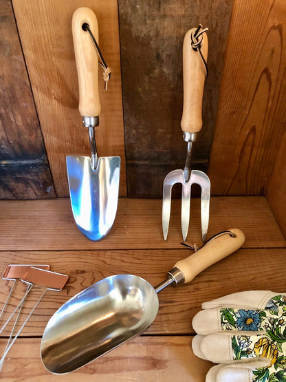 Garden Hand Tool Set - Hardwood and Stainless - Backwoods Auctions