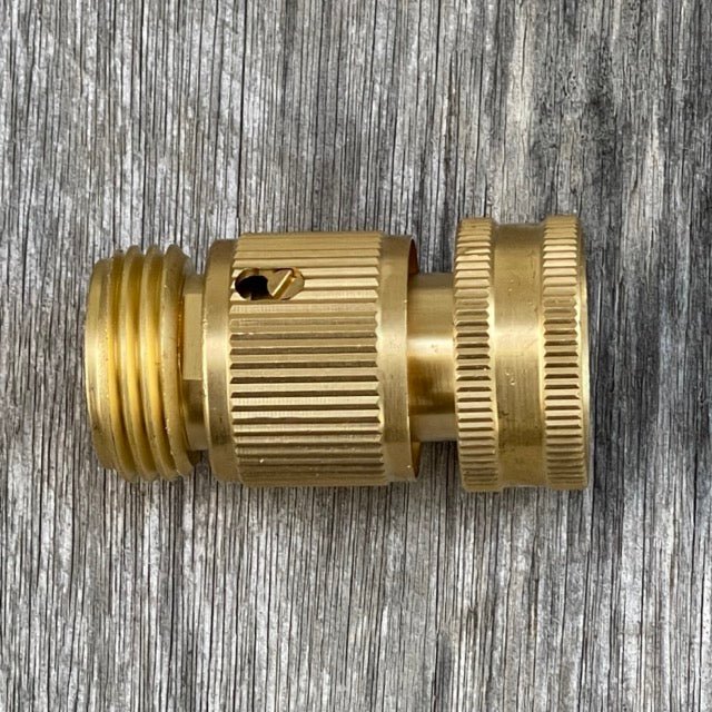 Garden Hose Brass Quick Connect Connector - Backwoods Auctions