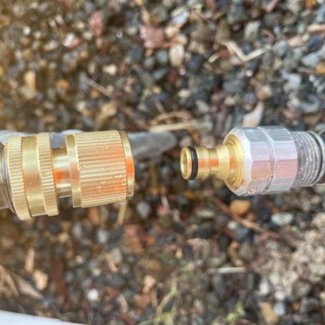 Garden Hose Brass Quick Connect Connector - Backwoods Auctions