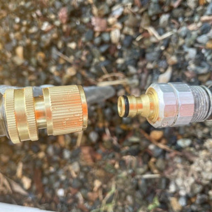 Garden Hose Brass Quick Connect Connector - Backwoods Auctions