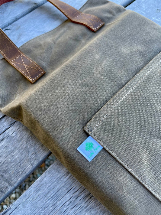 Garden Kneeler Pad – Thick Waxed Canvas - Backwoods Auctions