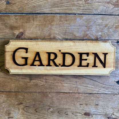Garden Sign - Made in USA with American Cedar - Backwoods Auctions