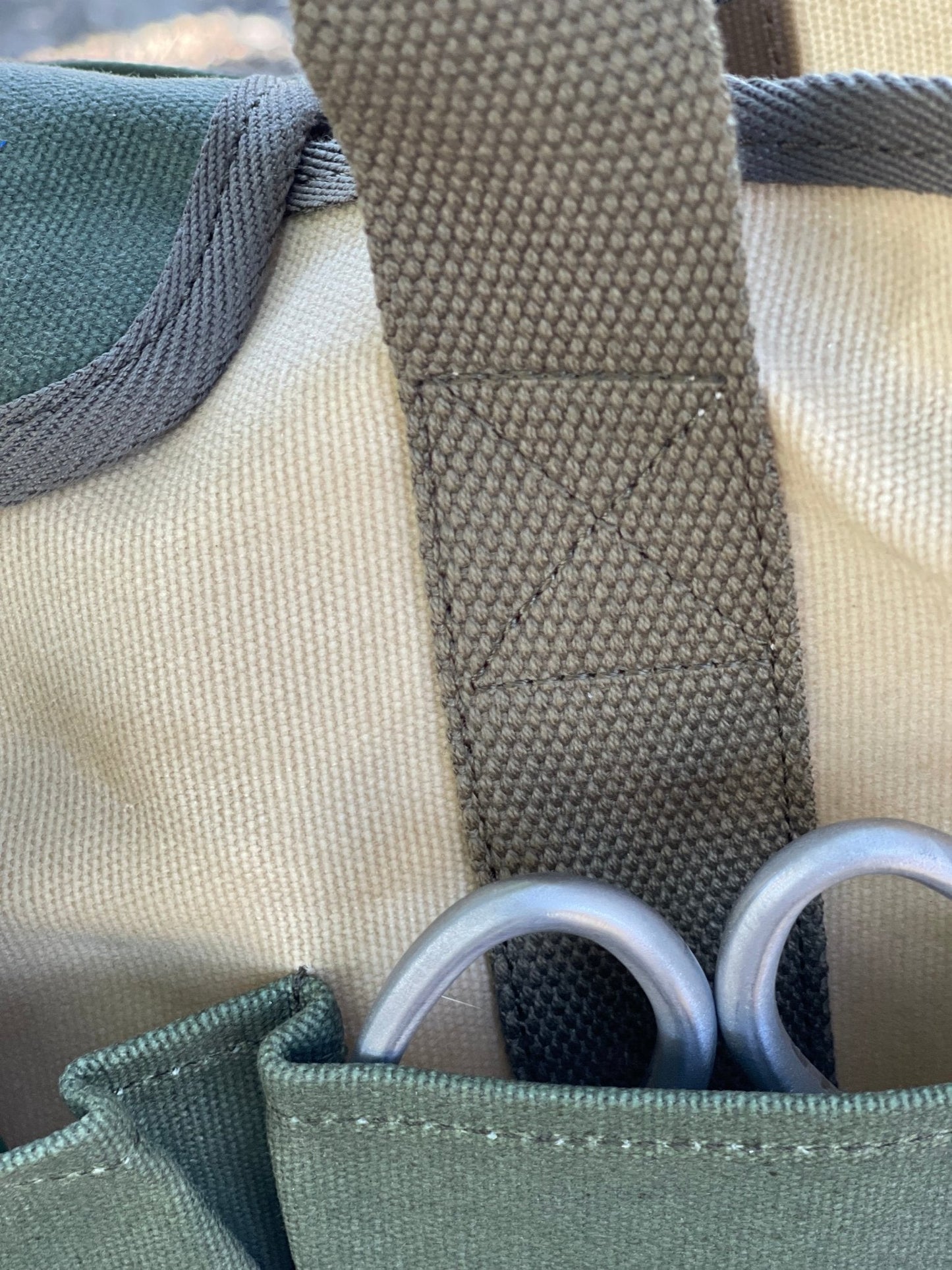 Waxed Canvas Garden Tool Bag | Heavy-Duty 8-Pocket Tote - Backwoods Auctions