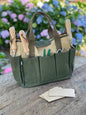 Waxed Canvas Garden Tool Bag | Heavy-Duty 8-Pocket Tote - Backwoods Auctions
