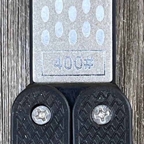 Garden Tool Sharpener - Diamond + Carbon Steel Hone Reversible Paddle For Sharpening Pruners, Clippers Mower Blades and Scissors - Backwoods Auctions