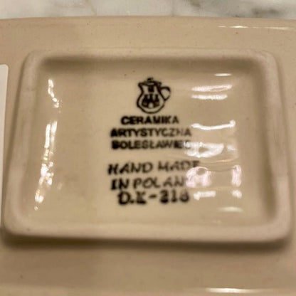 Hand-painted Polish Floral Ceramic Soap Dish - Flower Meadow - Backwoods Auctions
