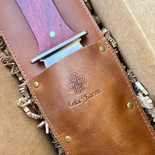 Hori Hori Garden Gift Box | Hori, Custom Leather Sheath & Dual Surface Diamond Sharpener - Backwoods Auctions