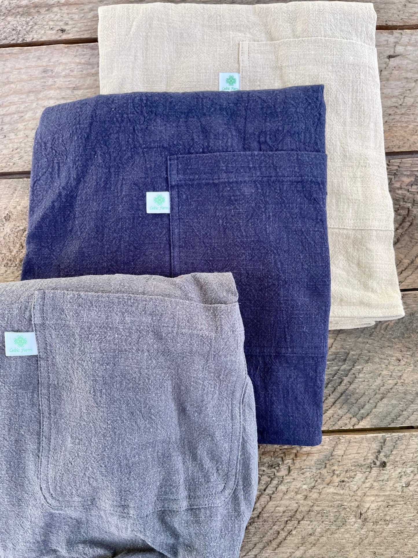 Linen Apron - French Style Crossback - Backwoods Auctions