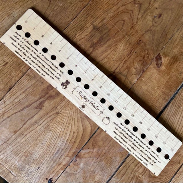 American Hardwood Seed and Bed Ruler - Made in US with American Lumber - Backwoods Auctions
