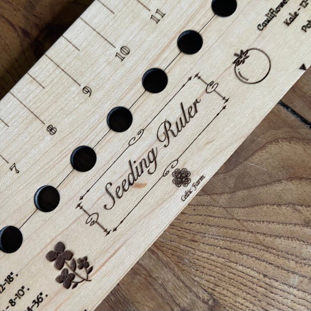 American Hardwood Seed and Bed Ruler - Made in US with American Lumber - Backwoods Auctions