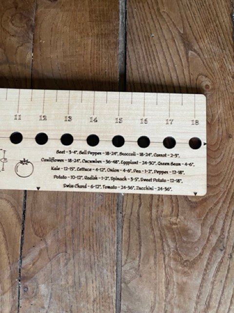 American Hardwood Seed and Bed Ruler - Made in US with American Lumber - Backwoods Auctions