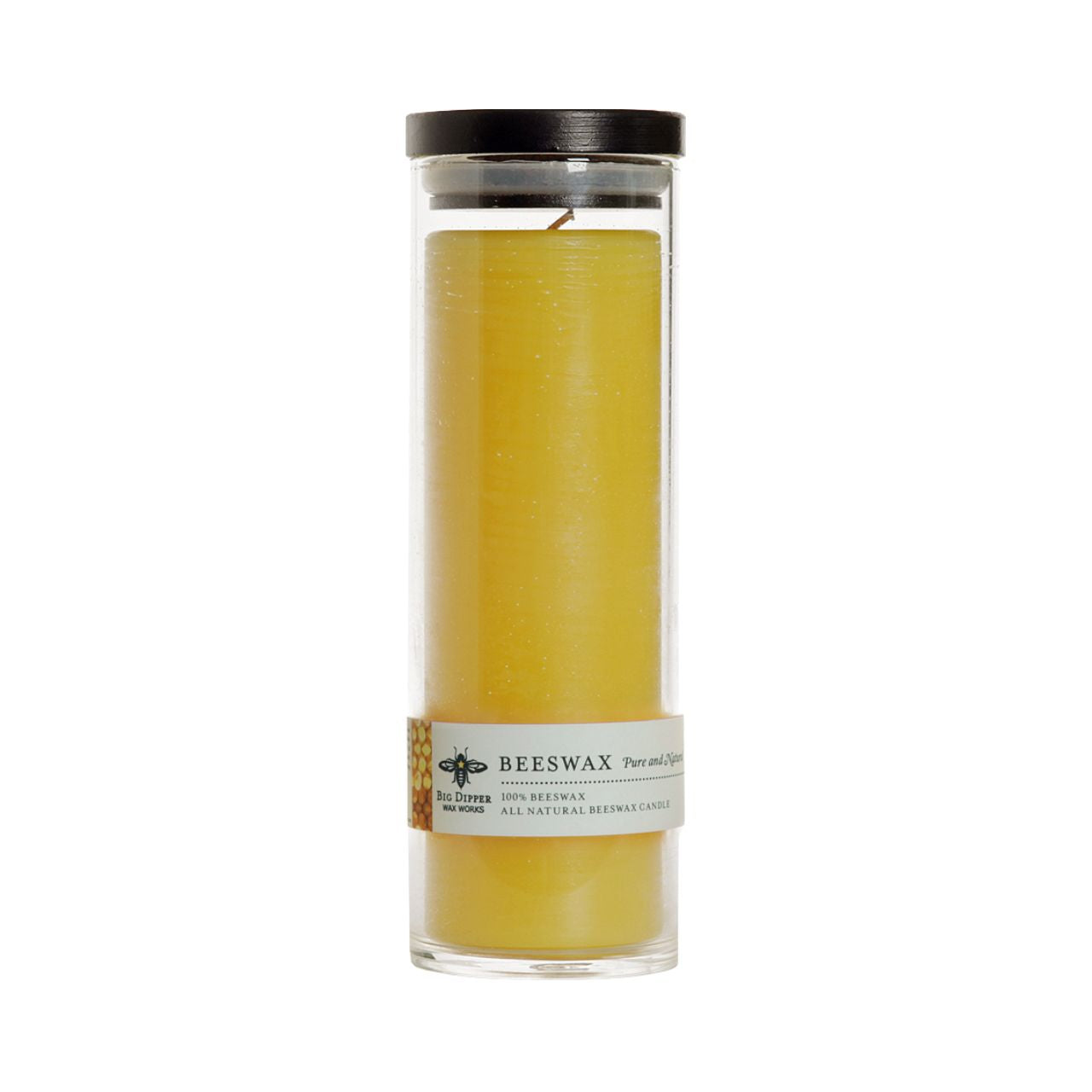 Pure Beeswax Sanctuary Glass Candle - Backwoods Auctions