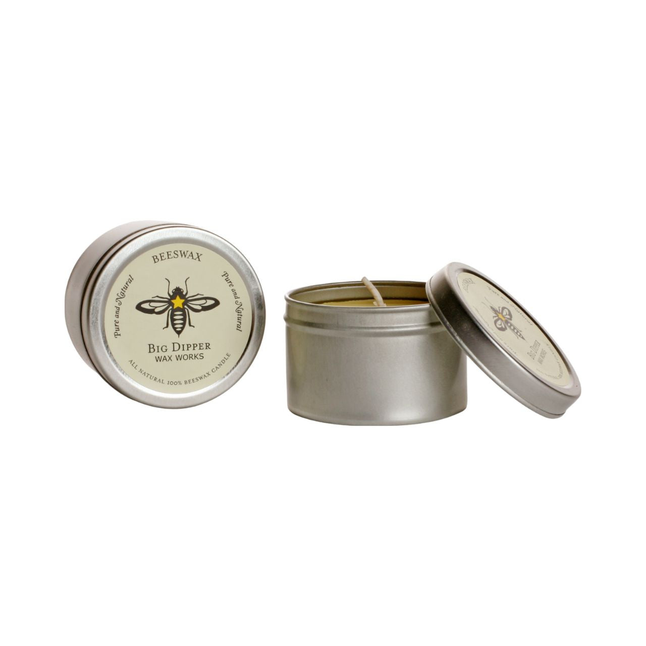 Pure Beeswax Candle Tin - Backwoods Auctions